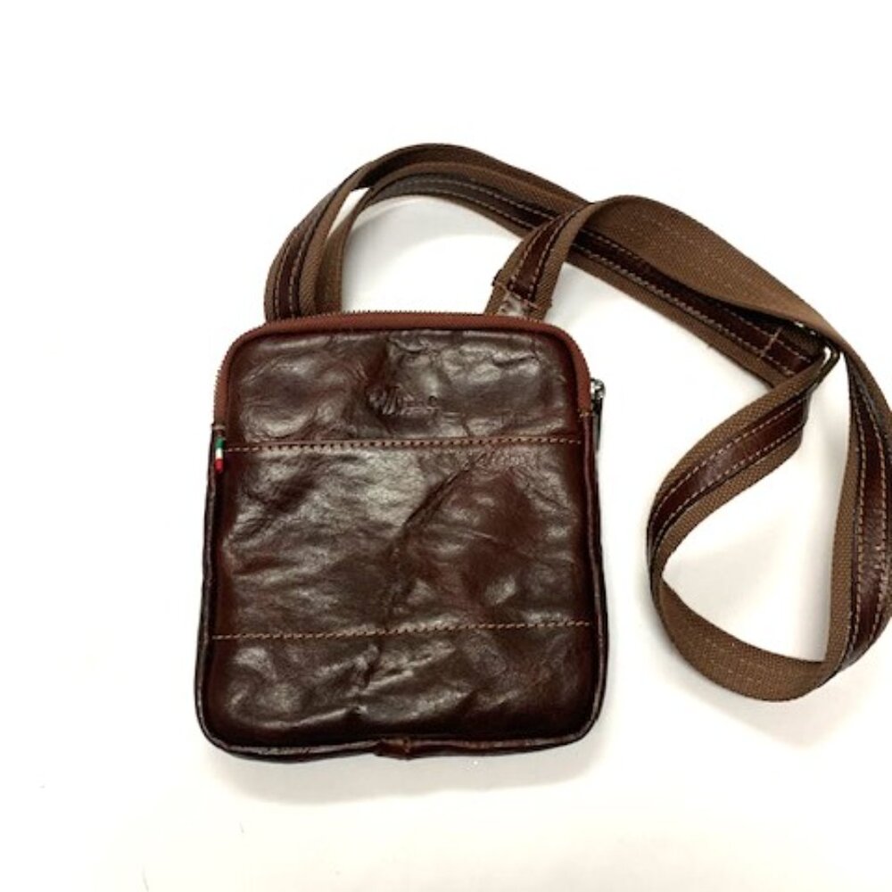VENICE LEATHER CROSSBODY BAG / MADE IN ITALY - Picture 2 of 3